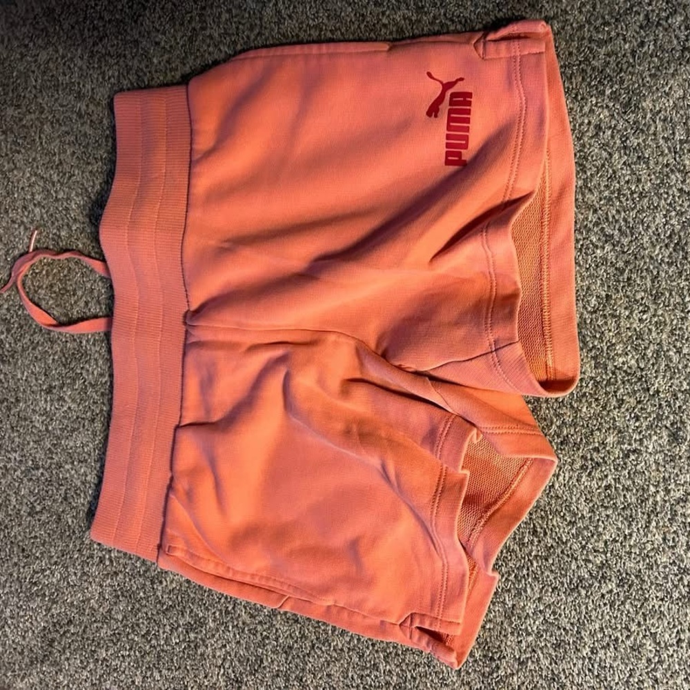 Puma Orange Athletic Shorts with Relaxed Fit
